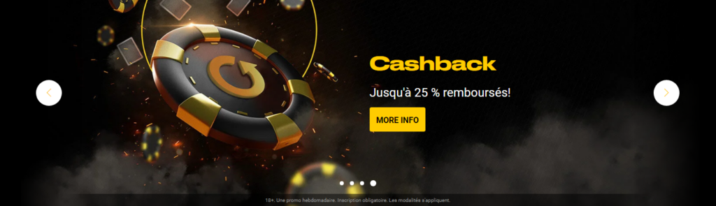 Cashback promotion Bwin